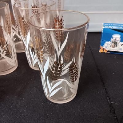 MID-CENTURY GLASSES, STORAGE CONTAINER AND MORE