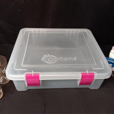 MID-CENTURY GLASSES, STORAGE CONTAINER AND MORE