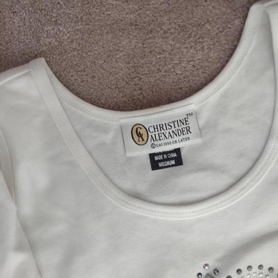 SIZE M WOMENS WHITE SWEAT SUIT OUTFIT, BRAND NEW UNDERWEAR
