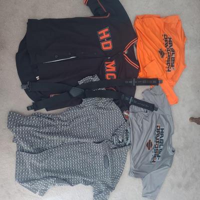 MENS HARLEY-DAVIDSON SHIRTS SIZE L- XL , HARLEY DAVIDSON SUSPENDERS