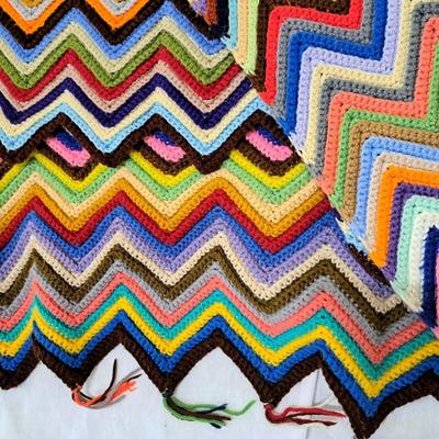Collection of Hand-Knitted Throws (1050-SD)