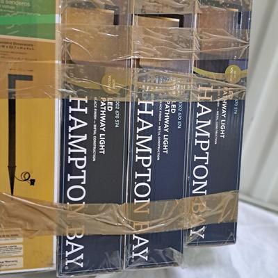 Four NIB Hampton Bay LED Pathway Lights (1050-SD)