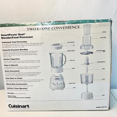 Lot R 407 Cuisinart Smart Power Duet Blender/Food Processor