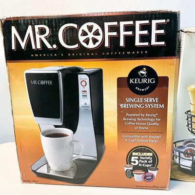 Lot R 409 NIB Mr. Coffee Keurig Brewed & NIB Gourmet Basics Adjustable Basket