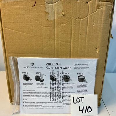 Lot R 410 NIB Cook’s Essentials Air Fryer