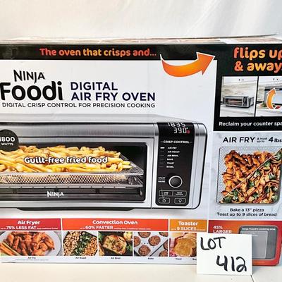 Lot R 412 NIB Ninja Foodi Digital Air Fryer Oven