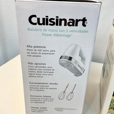 Lot S 418 NIB Cuisinart Power Advantage 5 speed Hand Mixer & Mini Prep Processor