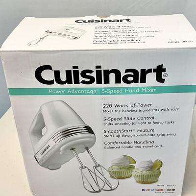 Lot S 418 NIB Cuisinart Power Advantage 5 speed Hand Mixer & Mini Prep Processor