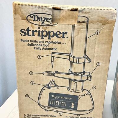 Lot S 421 Vintage in Box -Dazey Stripper, The Chopper Machine, Great American Steakhouse Onion Machine