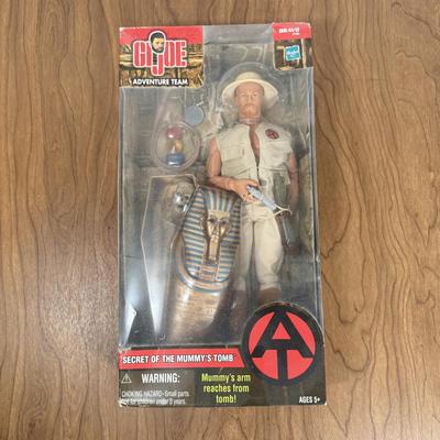 LOT 4A: 2001 Hasbro G.I. Joe Adventure Team Secret of the Mummy's Tomb 12" Action Figure NRFB