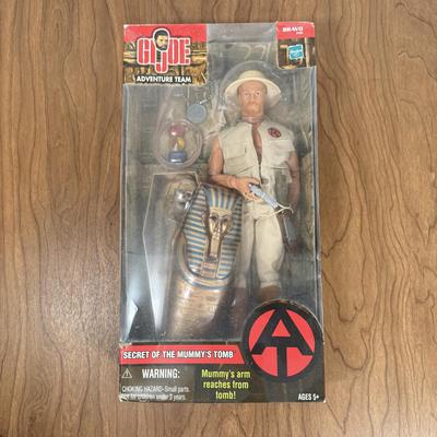 LOT 4A: 2001 Hasbro G.I. Joe Adventure Team Secret of the Mummy's Tomb 12" Action Figure NRFB