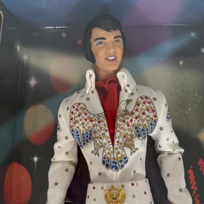 LOT 5A: 1998 Elvis Presley 30th Anniversary Barbie Collector's Edition & Mattel Timeless Treasures Collector Dolls - Elvis w/...