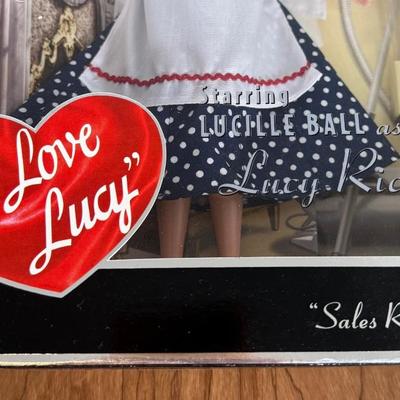 LOT 6A: Mattel Collector Dolls NRFB - Barbie Loves Elvis 2-Pack, 2004 Grease Sandy Doll & 2004 I Love Lucy Episode 45 'Sales...