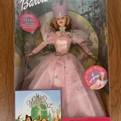 LOT 7A: 1999 Mattel Wizard of Oz Barbie & Kens - Glinda, Tin Man, Scarecrow & Cowardly Lion