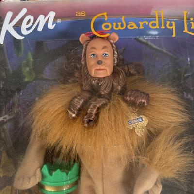 LOT 7A: 1999 Mattel Wizard of Oz Barbie & Kens - Glinda, Tin Man, Scarecrow & Cowardly Lion