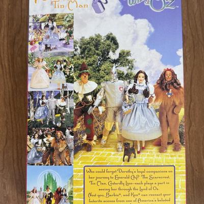 LOT 7A: 1999 Mattel Wizard of Oz Barbie & Kens - Glinda, Tin Man, Scarecrow & Cowardly Lion