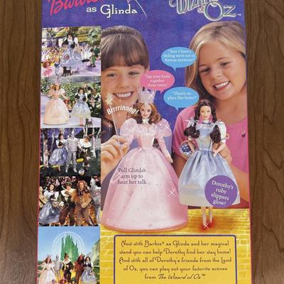 LOT 7A: 1999 Mattel Wizard of Oz Barbie & Kens - Glinda, Tin Man, Scarecrow & Cowardly Lion