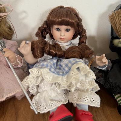 LOT 11A: Marie Osmond Porcelain Wizard of Oz Baby Dolls