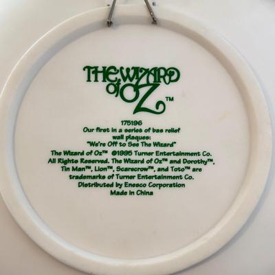 LOT 13A: Wizard of Oz Collectibles - 1995 Enesco Plaque, Musical Ruby Slippers Jewelry Box, 2000 "Boyds Goes to Oz" & 2000...