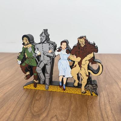 LOT 13A: Wizard of Oz Collectibles - 1995 Enesco Plaque, Musical Ruby Slippers Jewelry Box, 2000 "Boyds Goes to Oz" & 2000...