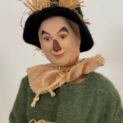 LOT 15A: Mattel Timeless Treasures Wizard of Oz 14" Porcelain Dolls - Tin Man & Scarecrow