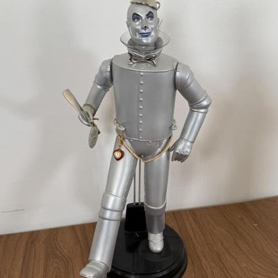 LOT 15A: Mattel Timeless Treasures Wizard of Oz 14" Porcelain Dolls - Tin Man & Scarecrow