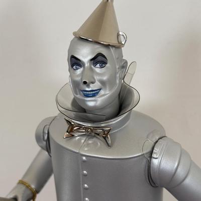 LOT 15A: Mattel Timeless Treasures Wizard of Oz 14" Porcelain Dolls - Tin Man & Scarecrow