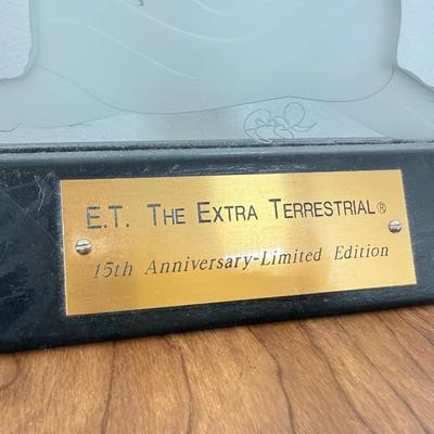 LOT 16A: 1996 Universal Studios E.T. the Extra Terrestrial Limited Edition 15th Anniversary Etched Lighted Display