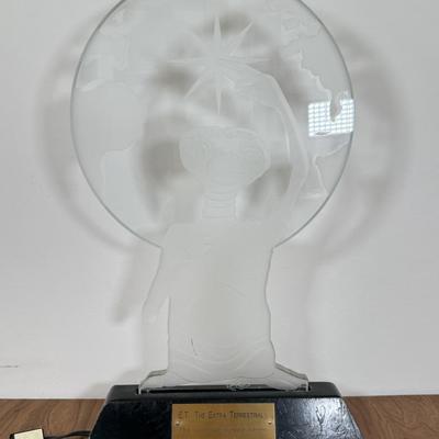 LOT 16A: 1996 Universal Studios E.T. the Extra Terrestrial Limited Edition 15th Anniversary Etched Lighted Display