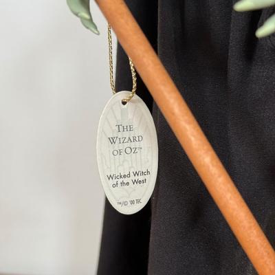 LOT 18A: Mattel Timeless Treasures Wizard of Oz 14" Porcelain Dolls - Wicked Witch of the West, Judy Garland as Dorothy & Winged...