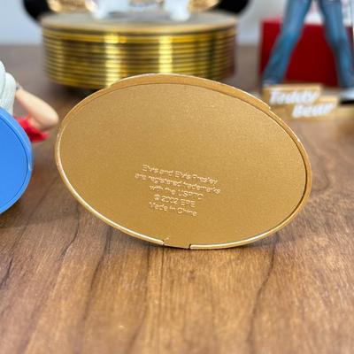 LOT 19A: Elvis Presley Collectibles - Bradford Exchange Aloha from Hawaii Guitar Plate, Ardleigh Elliott Music Box, McFarlan Toys...