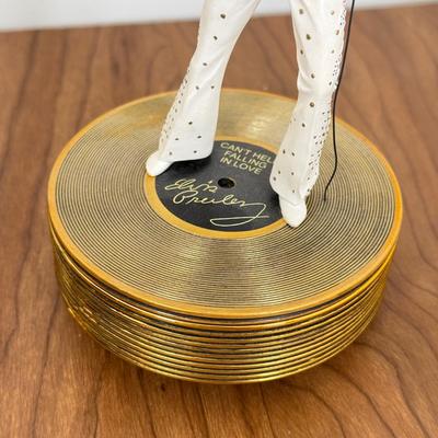 LOT 19A: Elvis Presley Collectibles - Bradford Exchange Aloha from Hawaii Guitar Plate, Ardleigh Elliott Music Box, McFarlan Toys...