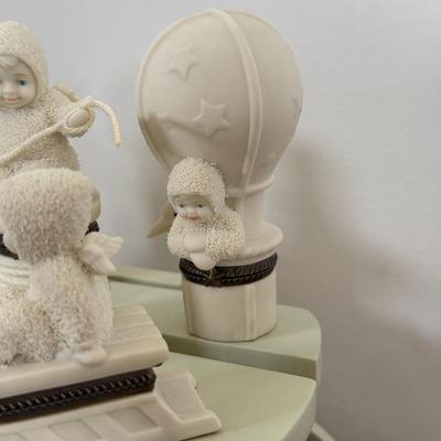 LOT 20A: Department 56 Snowbabies Display Sleigh & Trinket Box Collection