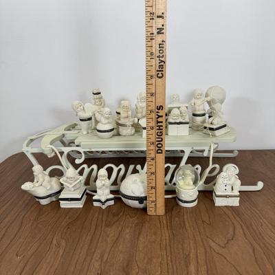 LOT 20A: Department 56 Snowbabies Display Sleigh & Trinket Box Collection