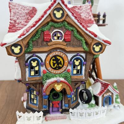 LOT 24B: Disney Toontown Christmas Village - Mickey's Playhouse