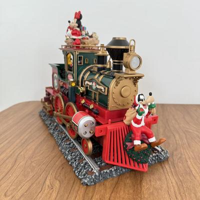 LOT 25B: Disney Mr. Christmas 'A Mickey Christmas Cannonball' Train w/ Track Display Stand