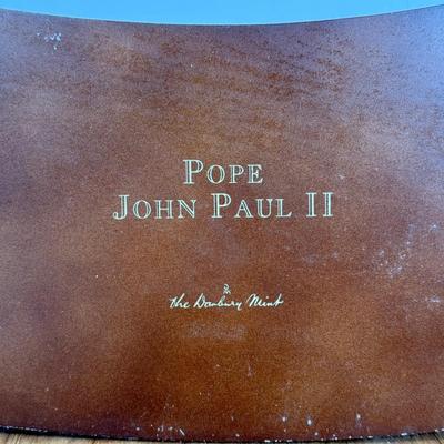 LOT 26B: Danbury Mint Pope John Paul II Statue, Prayer Candle & DiGiovanni Heirloom Statue