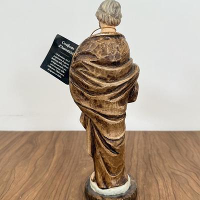 LOT 26B: Danbury Mint Pope John Paul II Statue, Prayer Candle & DiGiovanni Heirloom Statue