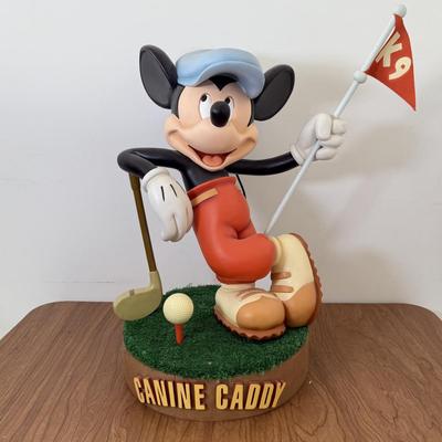 LOT 27B: 18" Disney Mickey Mouse Canine Caddy Statue