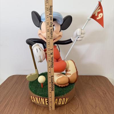 LOT 27B: 18" Disney Mickey Mouse Canine Caddy Statue