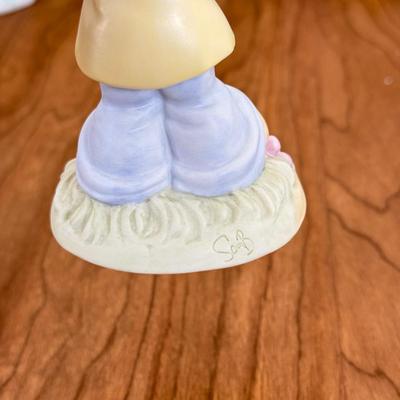 LOT 28B: Precious Moments Porcelain Statues - Disney Mouseketeer, Christmas & Retired 'Money's Not the Only Thing Worth...