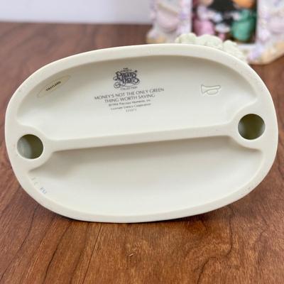 LOT 28B: Precious Moments Porcelain Statues - Disney Mouseketeer, Christmas & Retired 'Money's Not the Only Thing Worth...