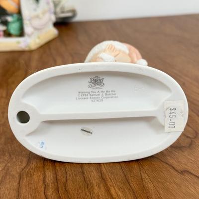 LOT 28B: Precious Moments Porcelain Statues - Disney Mouseketeer, Christmas & Retired 'Money's Not the Only Thing Worth...