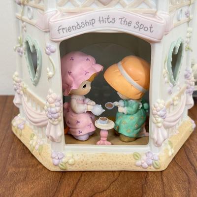 LOT 28B: Precious Moments Porcelain Statues - Disney Mouseketeer, Christmas & Retired 'Money's Not the Only Thing Worth...