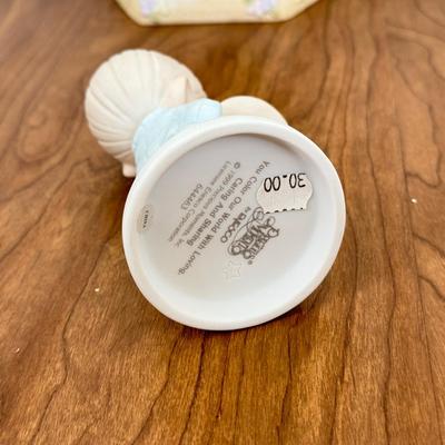 LOT 28B: Precious Moments Porcelain Statues - Disney Mouseketeer, Christmas & Retired 'Money's Not the Only Thing Worth...