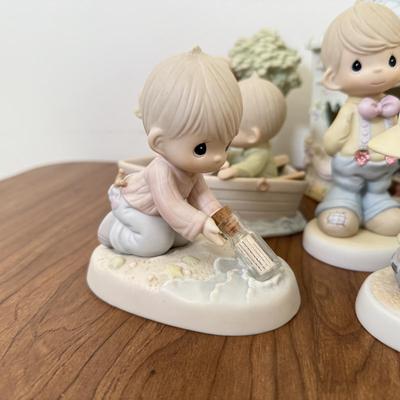 LOT 28B: Precious Moments Porcelain Statues - Disney Mouseketeer, Christmas & Retired 'Money's Not the Only Thing Worth...
