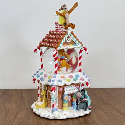 LOT 31B: Disney Winnie the Pooh "We Wish You a Merry Christmas" Musical Snowglobe