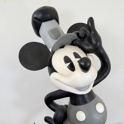 LOT 34B: 21" Disney Steamboat Willie Mickey Mouse Statue