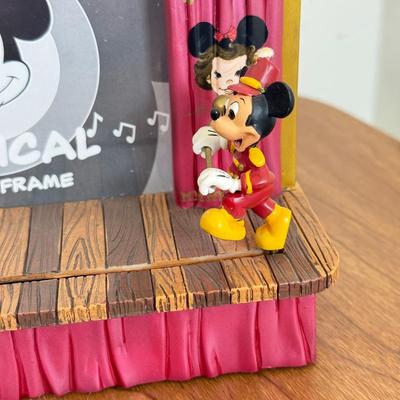 LOT 37B: Disney Mickey Mouse Club - “Mickey Mouse March” Musical Snowglobe, Musical Photo Frame & Hallmark Ornament