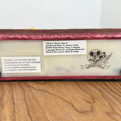 LOT 37B: Disney Mickey Mouse Club - “Mickey Mouse March” Musical Snowglobe, Musical Photo Frame & Hallmark Ornament